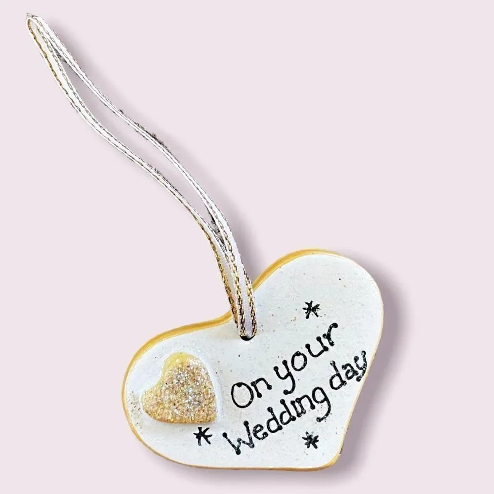 Hand Crafted Ceramic Pendant Gift Tag Wedding Gift